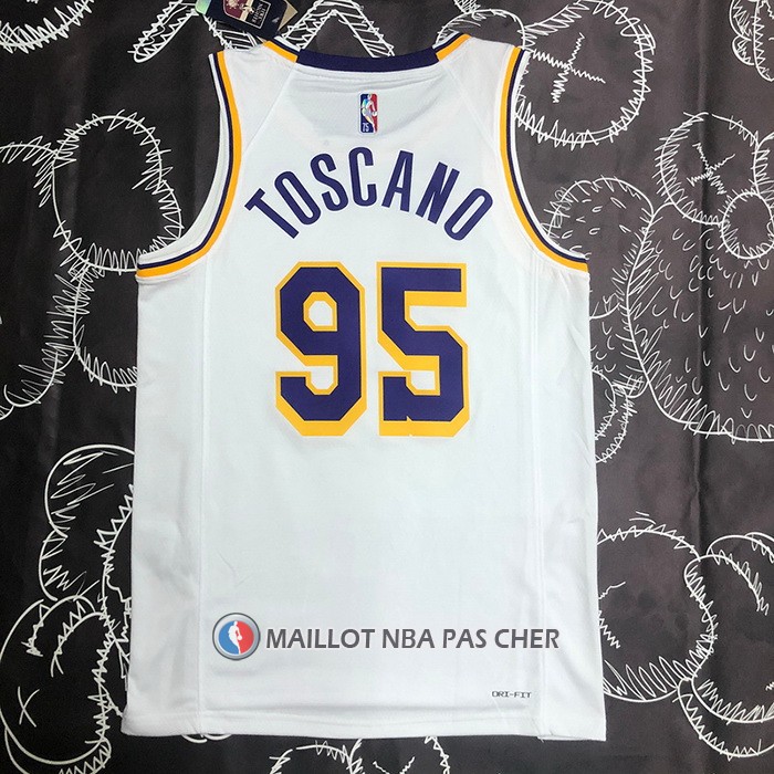 Maillot Los Angeles Lakers Juan Toscano-Anderson NO 95 Association 2021-22 Blanc